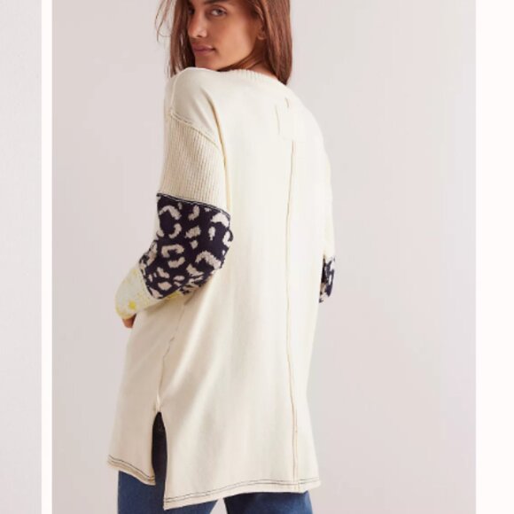 new Free People Tiger Style Cuff Sweater 257 3S2 - Picture 4 of 10